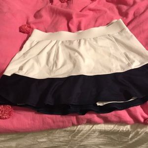 Golf skirts! White with navy bottom! Barely worn